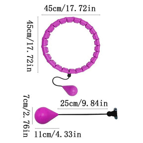 Hula Hoop for Adults - Adjustable 24-Section Exercise Hoop