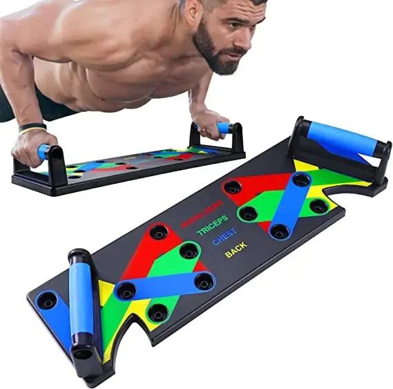 Gym Push-Up Bar Stand with Counter, Timer, and Adjustable Push-Up Board