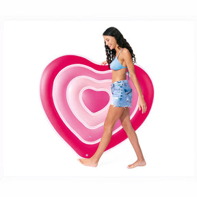 Pink Sweetheart Inflatable Float 155 x 135 x 25cm - Heart Shape