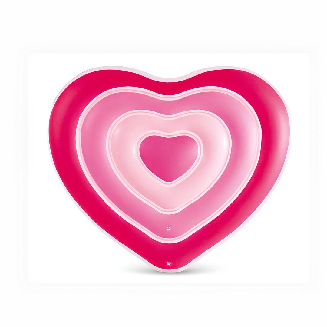 Pink Sweetheart Inflatable Float 155 x 135 x 25cm - Heart Shape