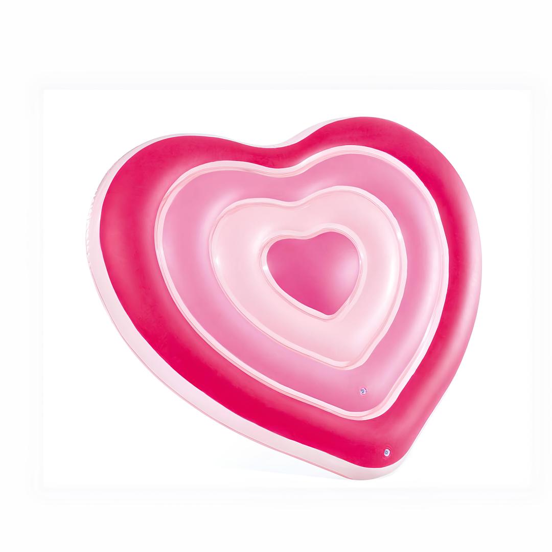 Pink Sweetheart Inflatable Float 155 x 135 x 25cm - Heart Shape