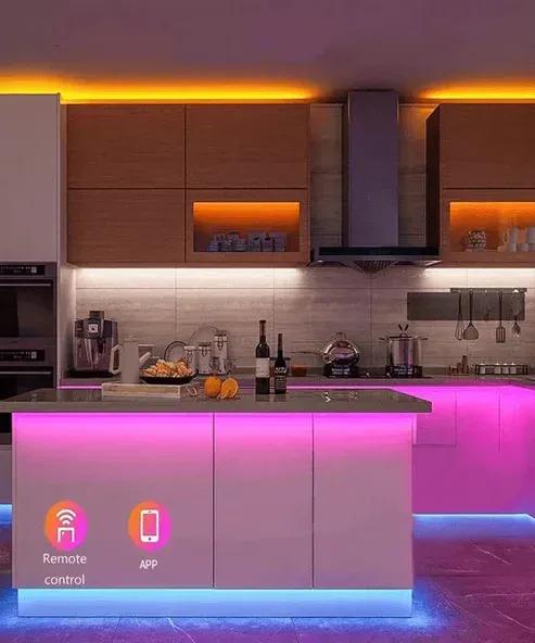 RGB LED Strip Lights with Remote - Room & Wall Decoration