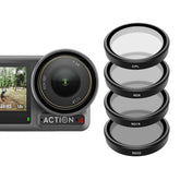 TELESIN CPL ND8 ND16 ND32 Filter Set For DJI Osmo Action 3 and 4, 23010403