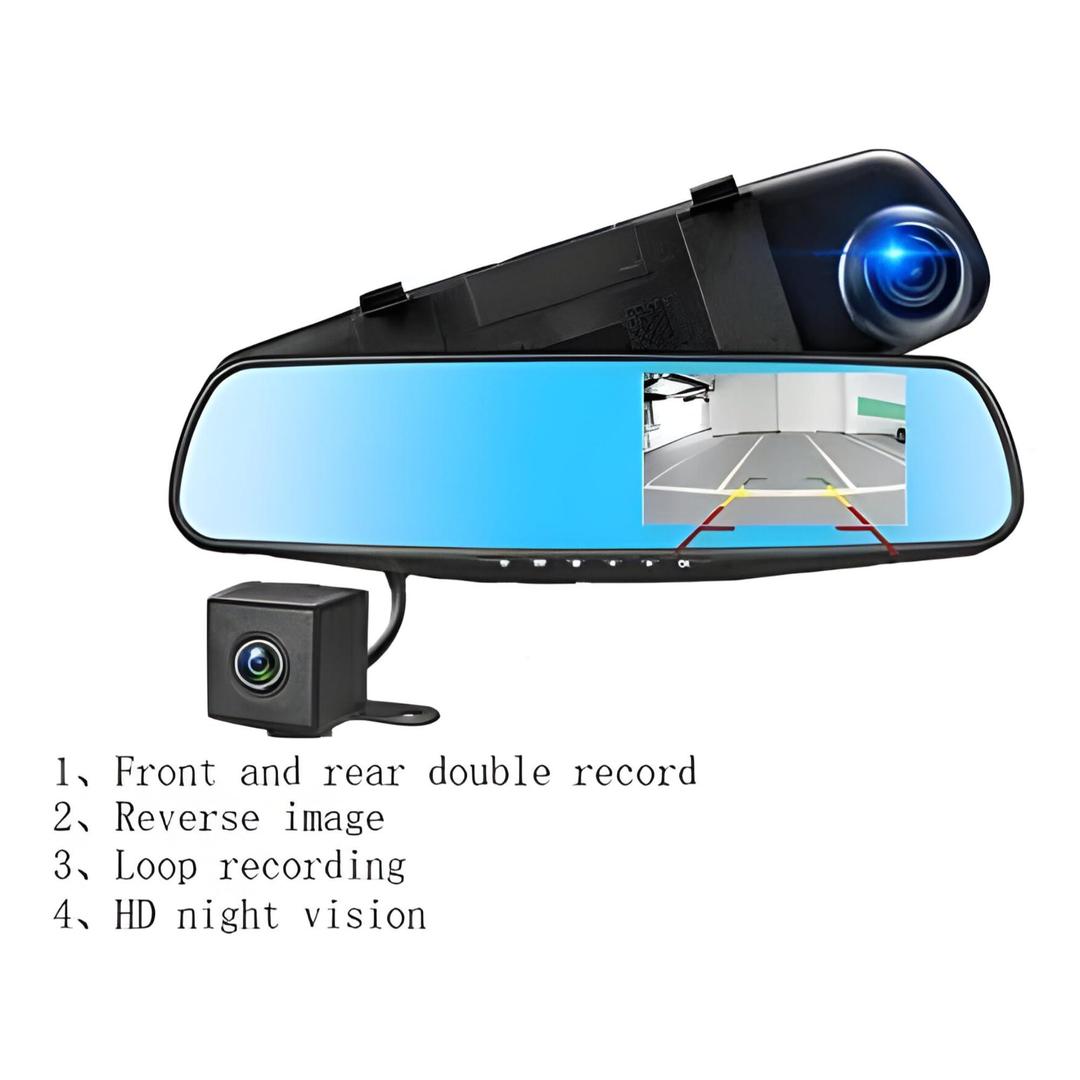 Mirror Dash Camera Front and Rear 1080P Full HD Video