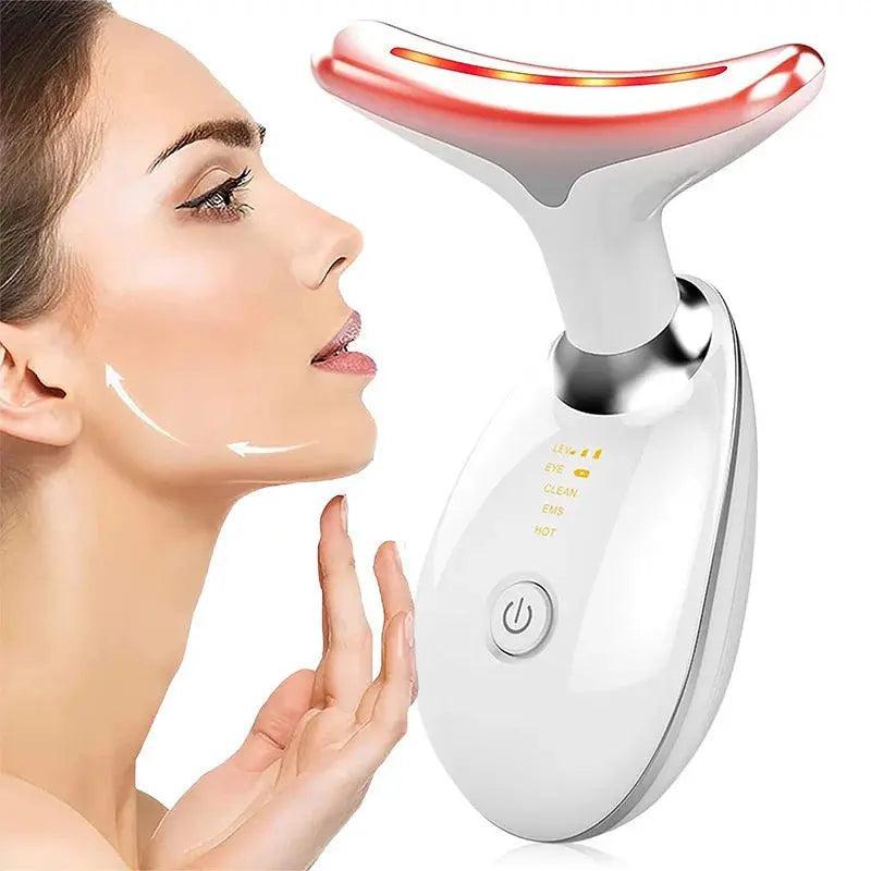 Rechargeable LED Facial And Neck Massage Instrument