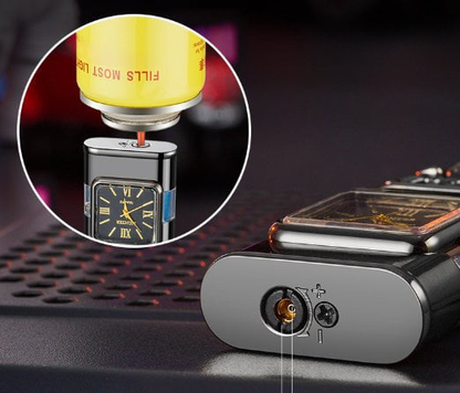 3-in-1 Watch, Lighter & Flashlight
One Gadget. Three Powers.